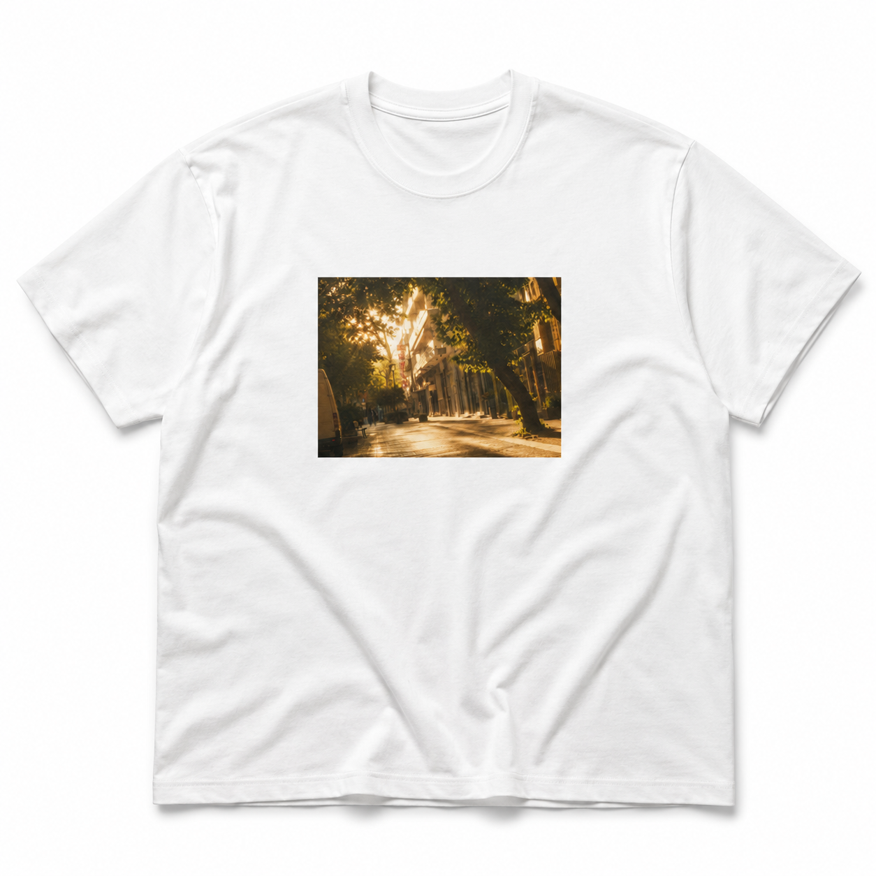 Streets of Barcelona box tee