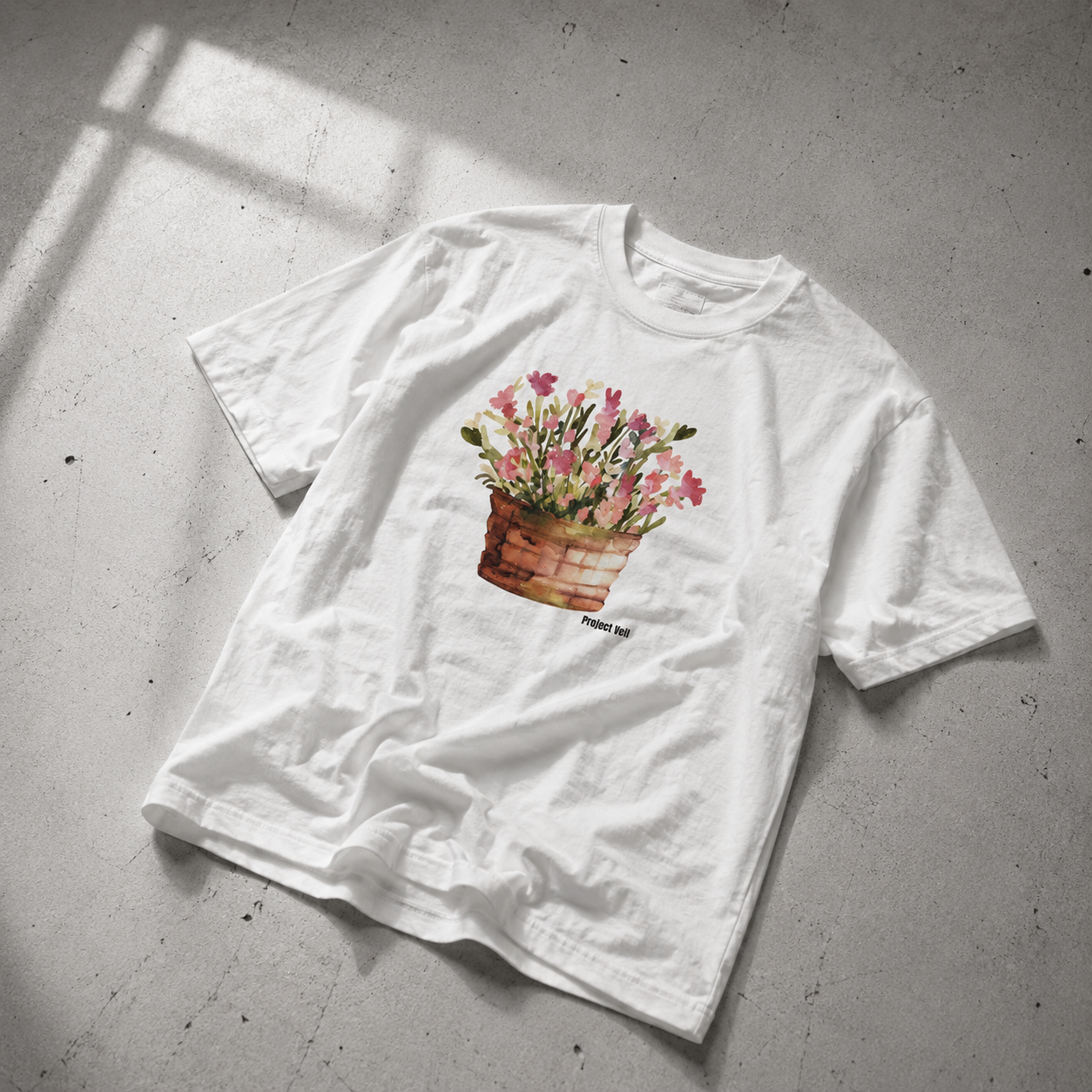 Flowers oversized tee