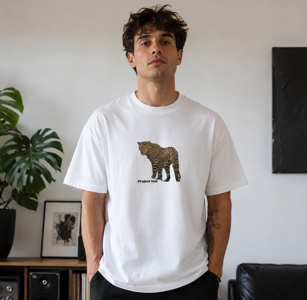 Leopard signature tee