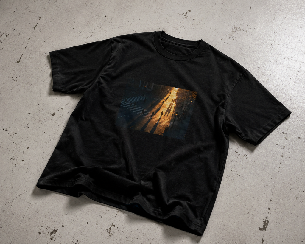 Golden hour box tee (230GSM)