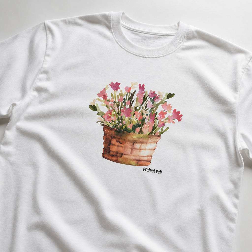 Flowers oversized tee