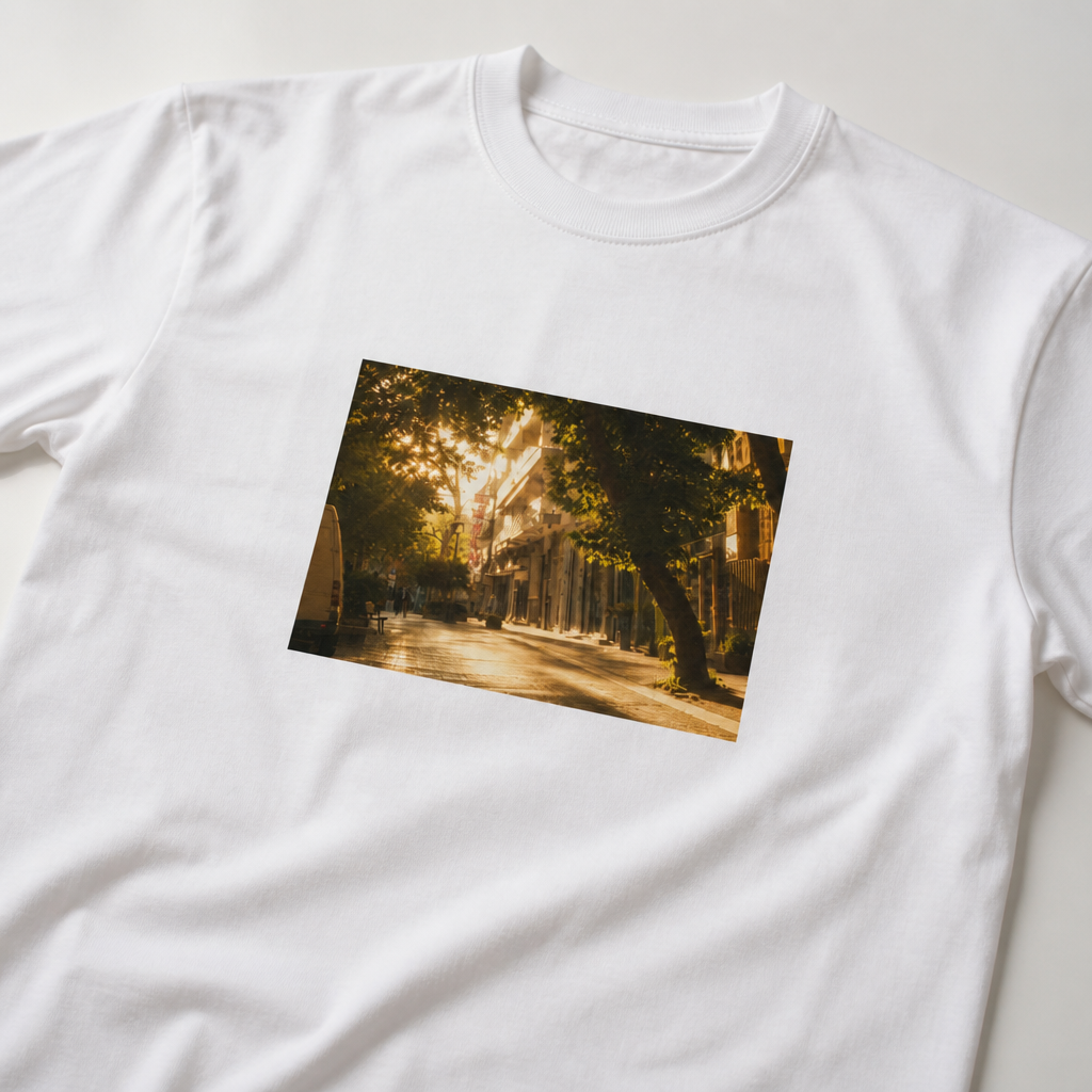 Streets of Barcelona box tee