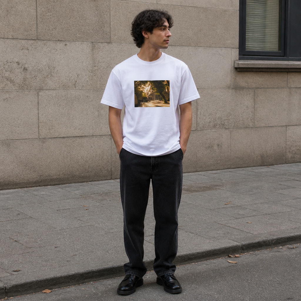 Streets of Barcelona box tee